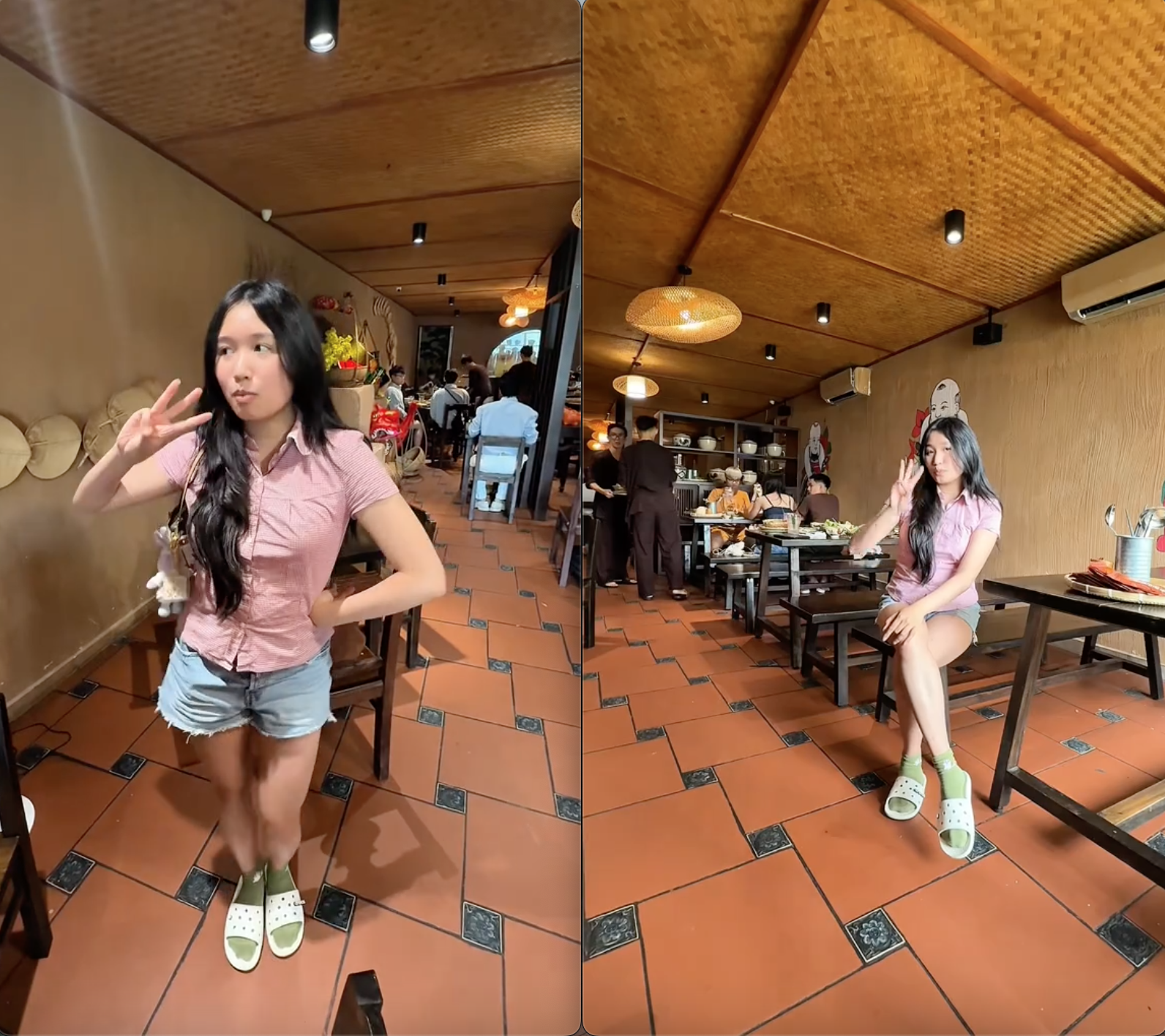 Rich kid Jenny Huỳnh đi ăn Cơm quê Dượng Bầu: Không nói một lời mà vẫn khiến dân mạng 