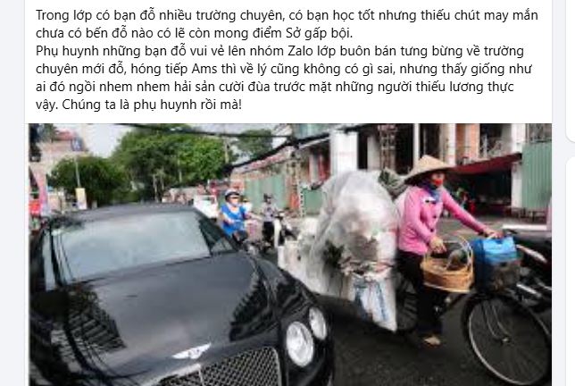 Lại thêm 1 chia sẻ từ phụ huynh gây tranh cãi: Niềm vui chính đáng hay vô tình