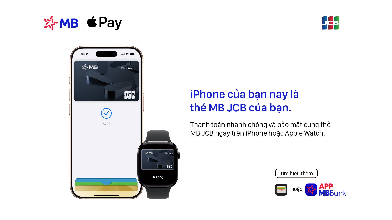 MB mang Apple Pay đến với chủ thẻ JCB tại Việt Nam- Ảnh 1.