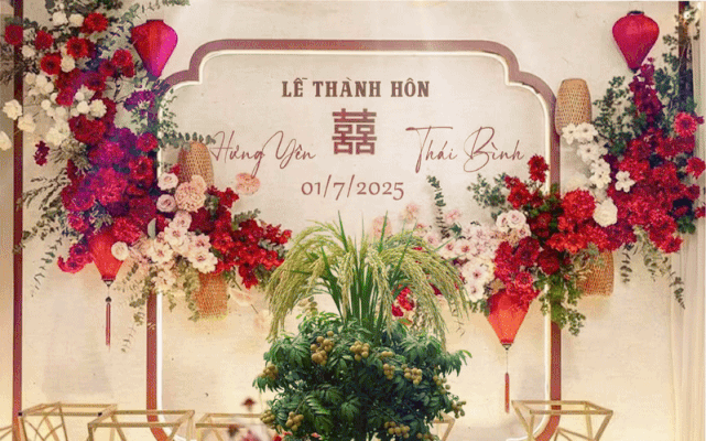 Khi 2 tỉnh về 1 nhà, menu cỗ cưới có sự thay đổi lớn: Khi vải thiều và bánh mì que chung mâm, tinh hoa!- Ảnh 1.