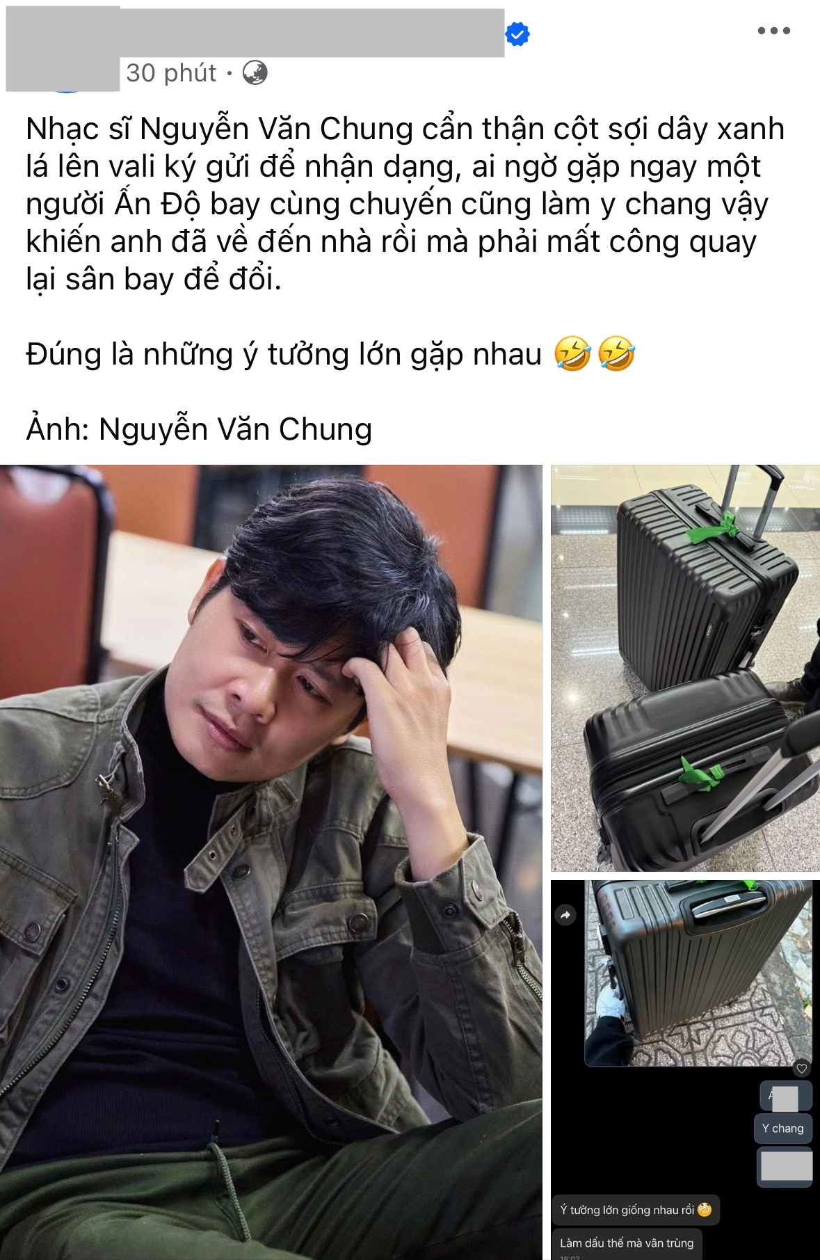 Số phận bất ngờ của 2 chiếc vali buộc dây màu xanh ở sân bay: Phim ngôn tình chính thức được giải oan!- Ảnh 4. Số phận bất ngờ của 2 chiếc vali buộc dây màu xanh ở sân bay: Phim ngôn tình chính thức được giải oan!- Ảnh 4.