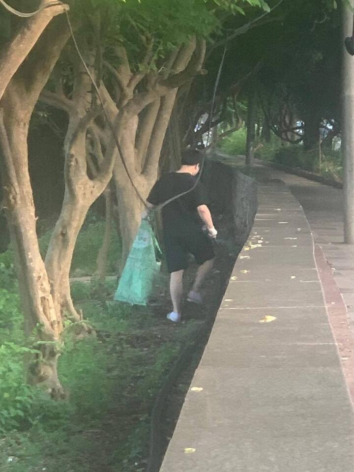 Dân mạng "truy lùng" chàng trai trẻ âm thầm dọn rác ở Vũng Tàu, TP.HCM- Ảnh 2. Dân mạng "truy lùng" chàng trai trẻ âm thầm dọn rác ở Vũng Tàu, TP.HCM- Ảnh 2.