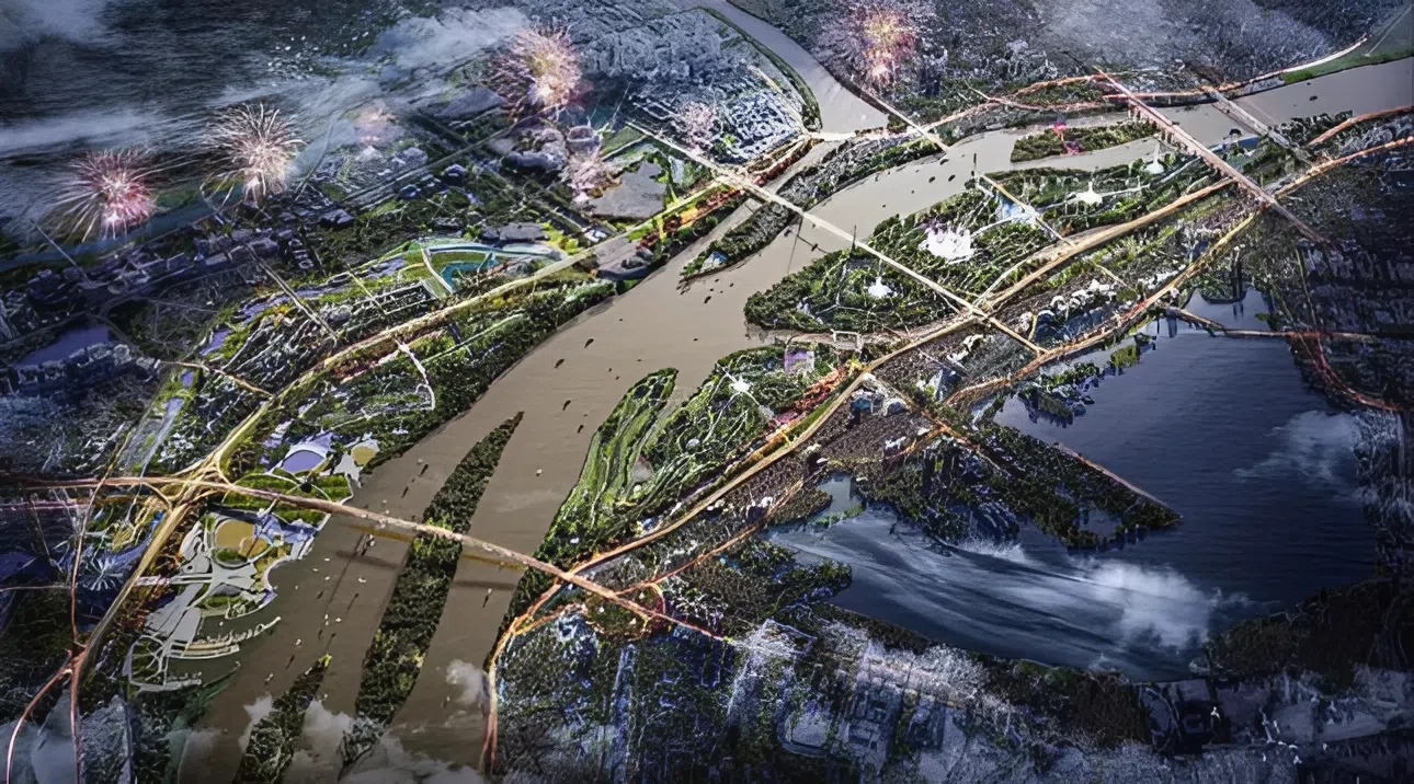 Siêu dự án 7.800 ha, trải dài 40km ở Hà Nội: Sẽ kiến tạo nên một- Ảnh 1. Siêu dự án 7.800 ha, trải dài 40km ở Hà Nội: Sẽ kiến tạo nên một- Ảnh 1.