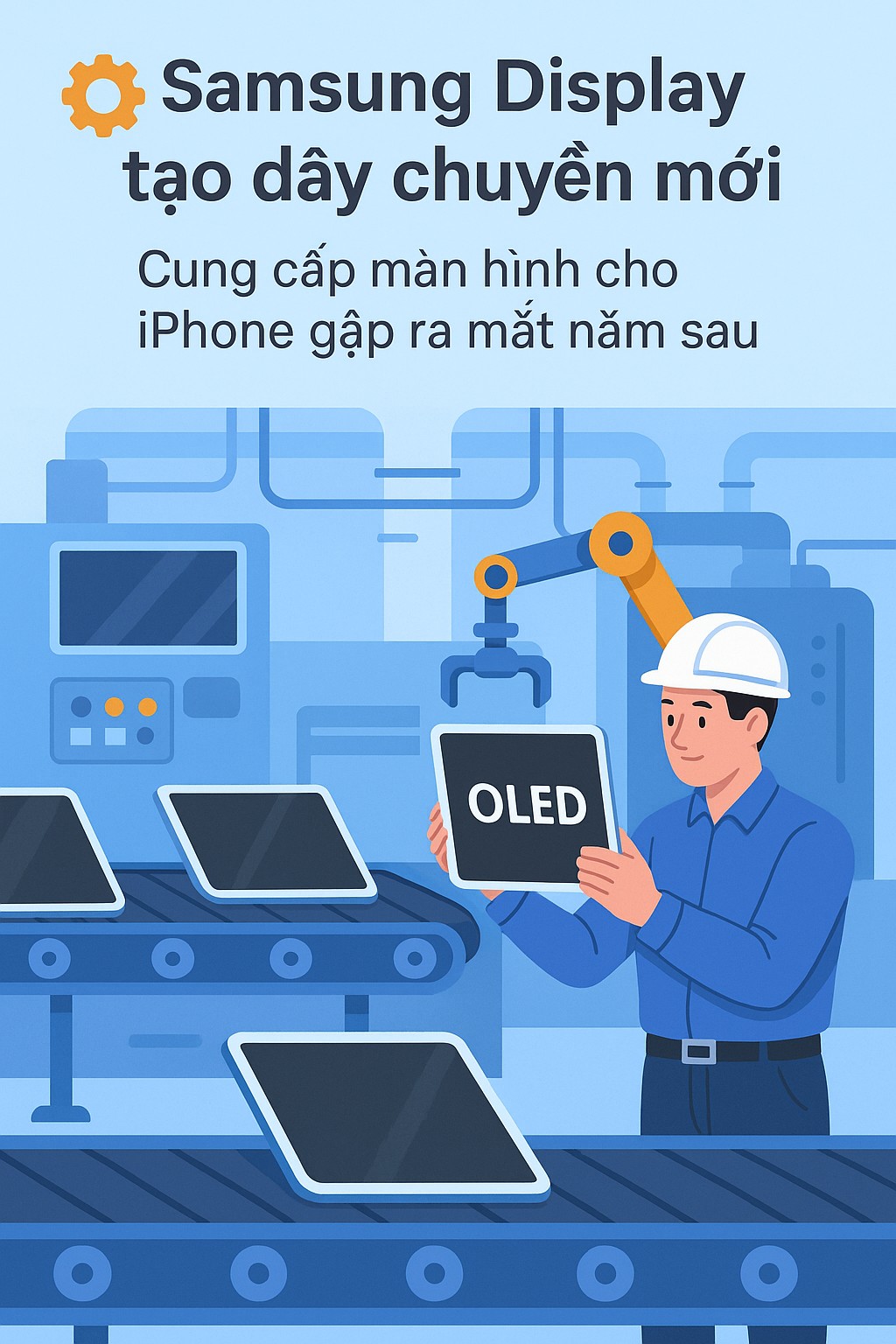 iPhone gập là có thật: Samsung xây hẳn một dây chuyền mới để cung cấp tấm nền OLED gập cho Apple- Ảnh 3. iPhone gập là có thật: Samsung xây hẳn một dây chuyền mới để cung cấp tấm nền OLED gập cho Apple- Ảnh 3.