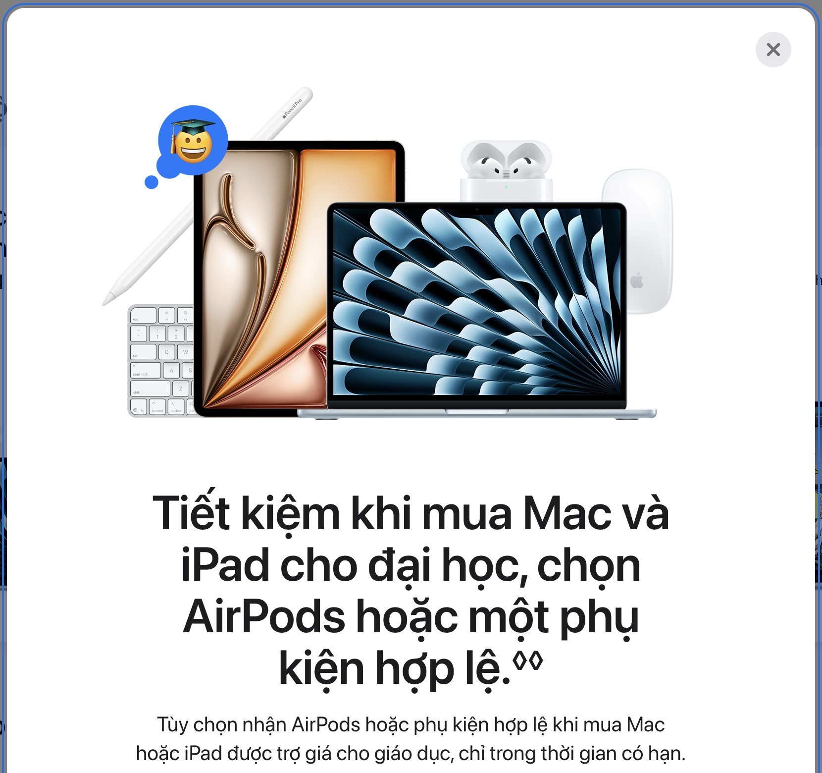 Apple tặng AirPods, Apple Pencil Pro khi mua MacBook, iPad- Ảnh 1.