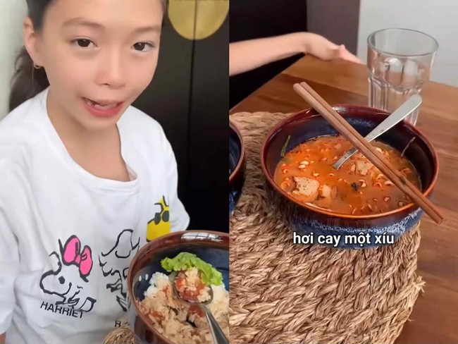 Con gái Đoan Trang chỉ ngồi ăn 1 bát mỳ thôi mà dân mạng tấm tắc khen: Nghe nói chuyện đã thấy mẹ dạy hay!- Ảnh 1.