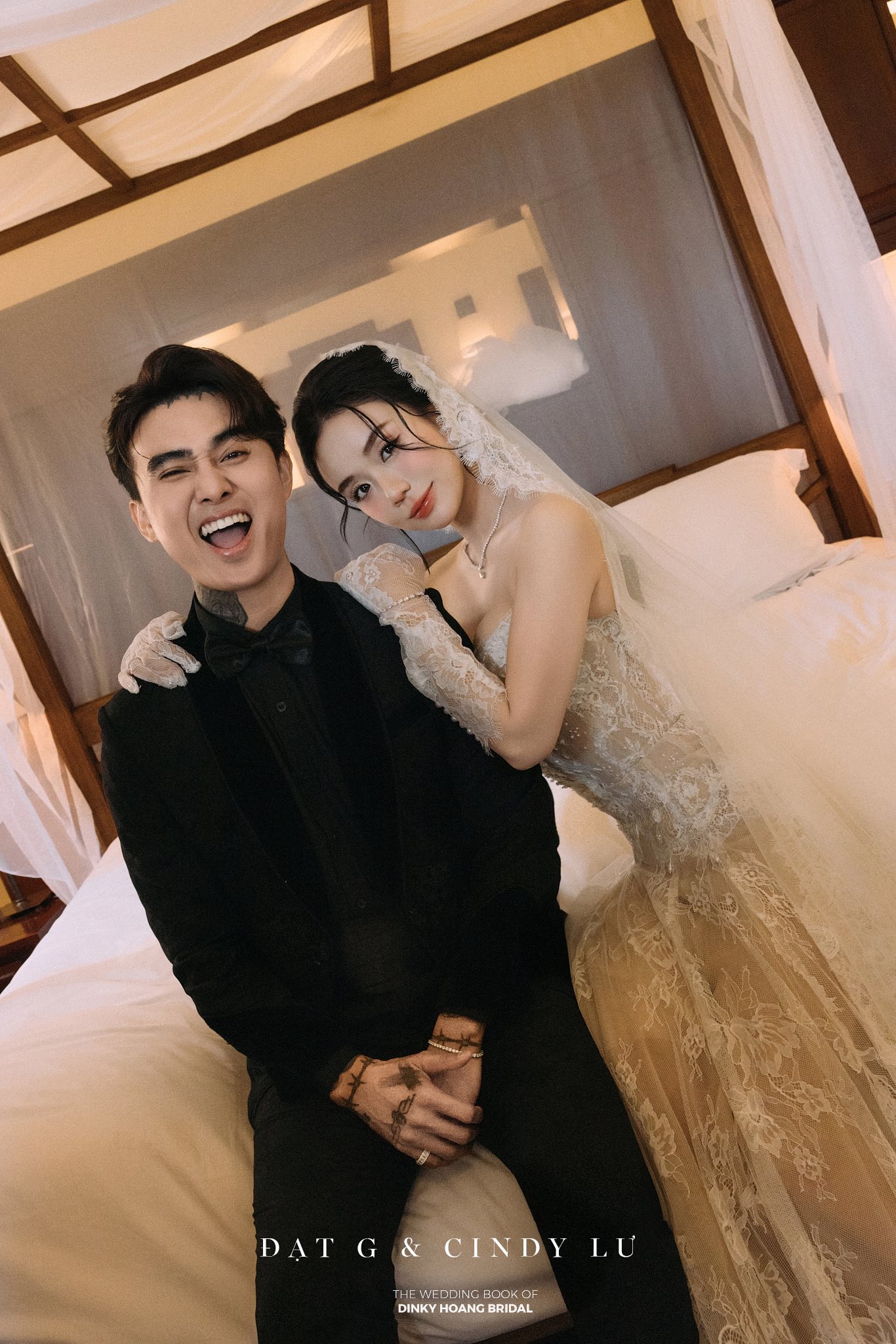 Đạt G và Cindy Lư tung trọn ảnh cưới trước giờ G: Dâu rể đẹp đôi nhưng thái độ 2 Đạt G và Cindy Lư tung trọn ảnh cưới trước giờ G: Dâu rể đẹp đôi nhưng thái độ 2