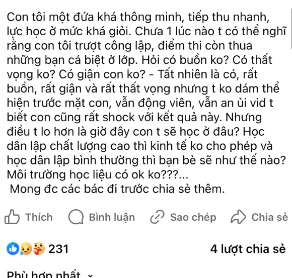 "Con thông minh, khá giỏi, chưa lúc nào tôi nghĩ con lại như thế" - Chia sẻ của bà mẹ Hà Nội khiến ai đọc cũng khuyên chị nên tỉnh táo lên- Ảnh 1.