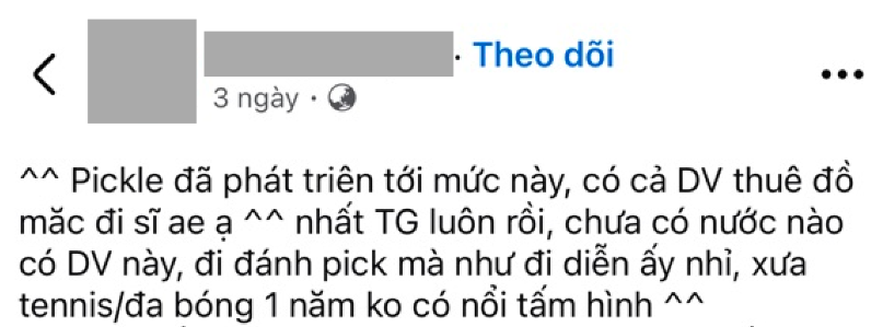 “Giờ đến đồ pickleball cũng đi thuê”: Khách từ e dè đến mê, shop mạnh tay rót vốn- Ảnh 1.