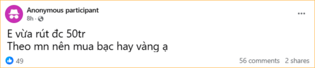 Giá bạc “nóng bỏng tay”, tính bán vàng lấy tiền mua bạc: Dân mạng bất đồng quan điểm!- Ảnh 3.