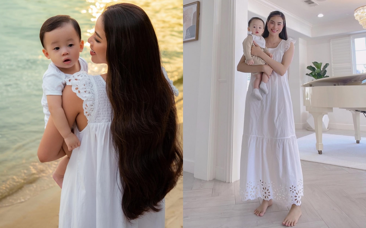 Cứ sinh nhật con là Phạm Hương lại diện món đồ này, vừa sang vừa điệu khiến mẹ nào cũng muốn sắm theo- Ảnh 4.