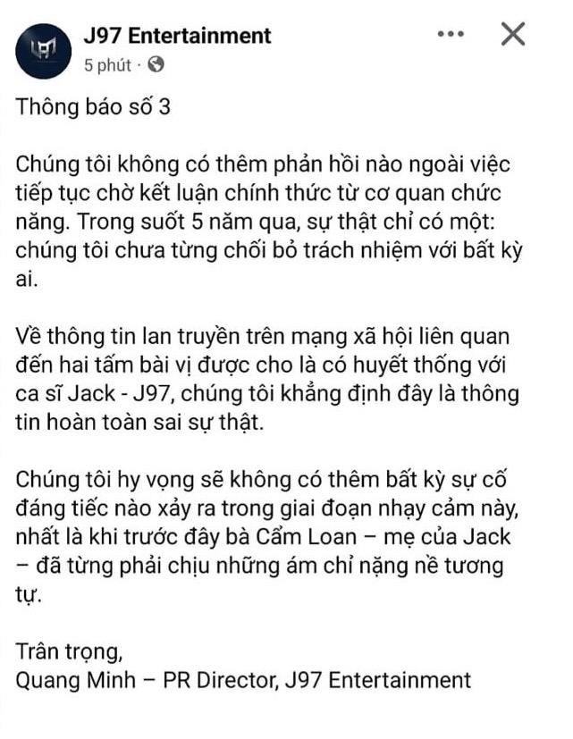 Phản hồi chính thức của mẹ Jack về 2 tấm bài vị: “Thiên An thừa nhận bài đó không phải nói về Jack”- Ảnh 4.