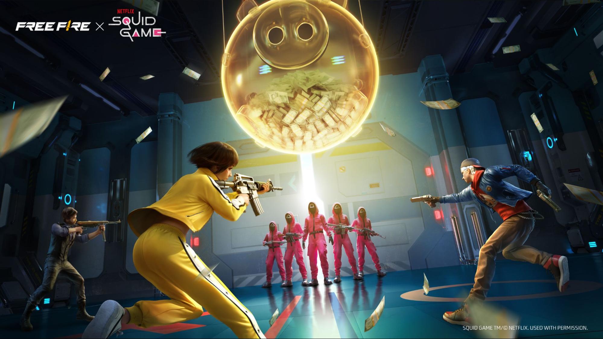 Free Fire tái hiện thế giới sinh tồn của Squid Game, game thủ được lợi lớn- Ảnh 1.