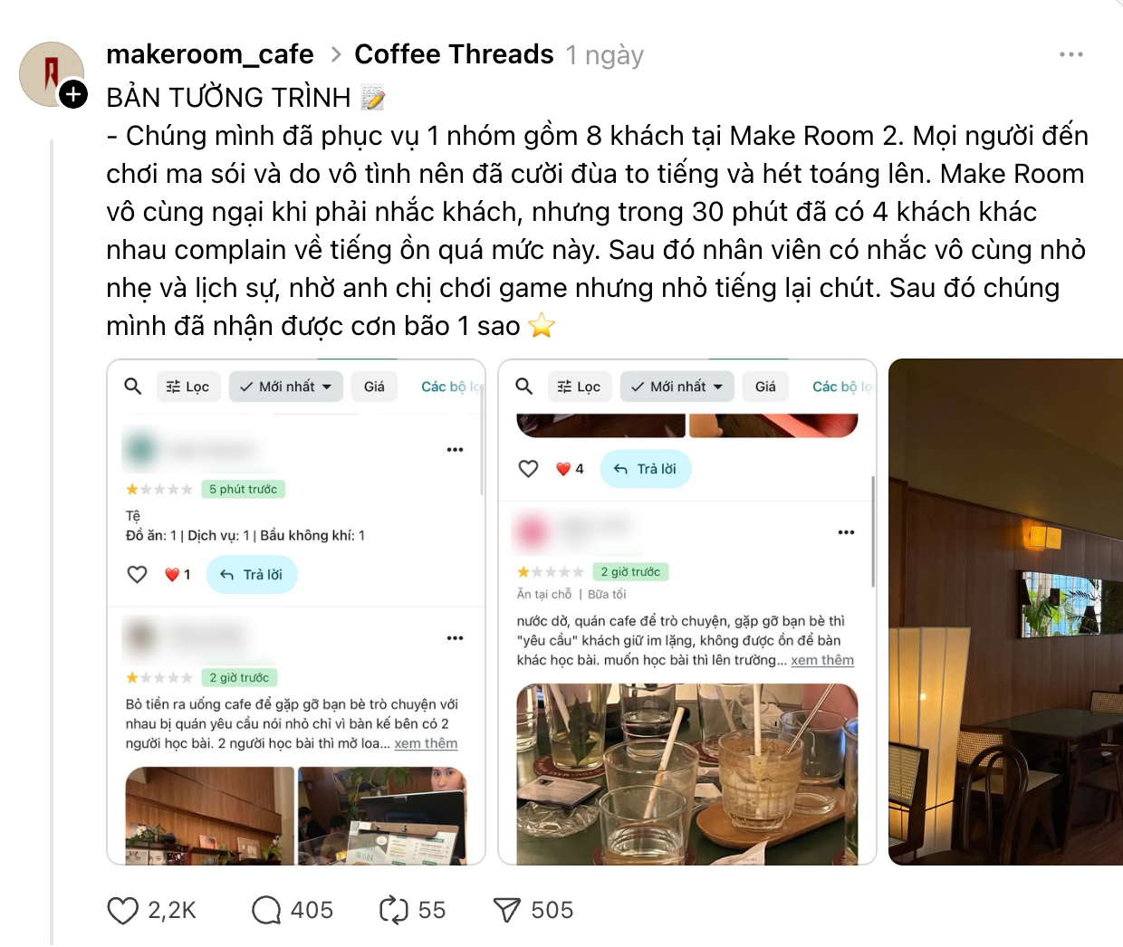Lạ lùng: Quán cà phê tại TP.HCM phải viết 