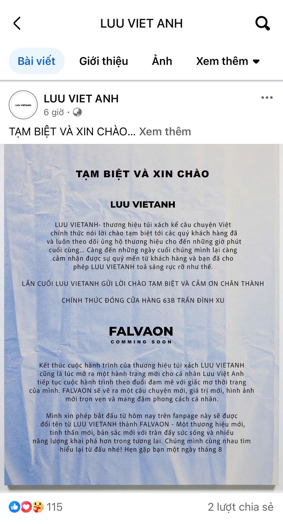 Một local brand Việt đình đám tuyên bố đóng cửa, chưa đầy 1 tháng sau liền 'đổi tên' thành thương hiệu mới: Chuyện gì đây?- Ảnh 1.