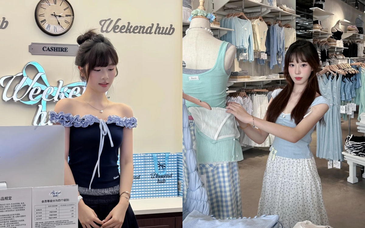 Choáng với dàn nhân viên bán quần áo đẹp như diễn viên của local brand Trung Quốc- Ảnh 8.