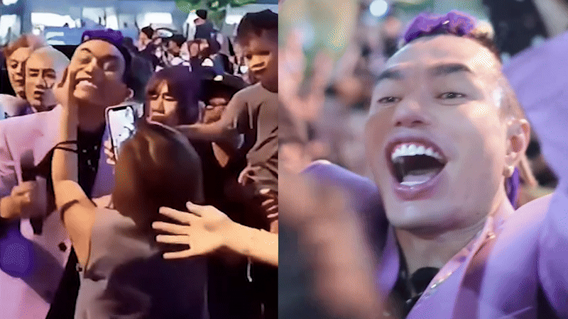 Video Lê Dương Bảo Lâm hoảng loạn vì bị fan nữ quá khích nhào tới tiếp cận- Ảnh 2.
