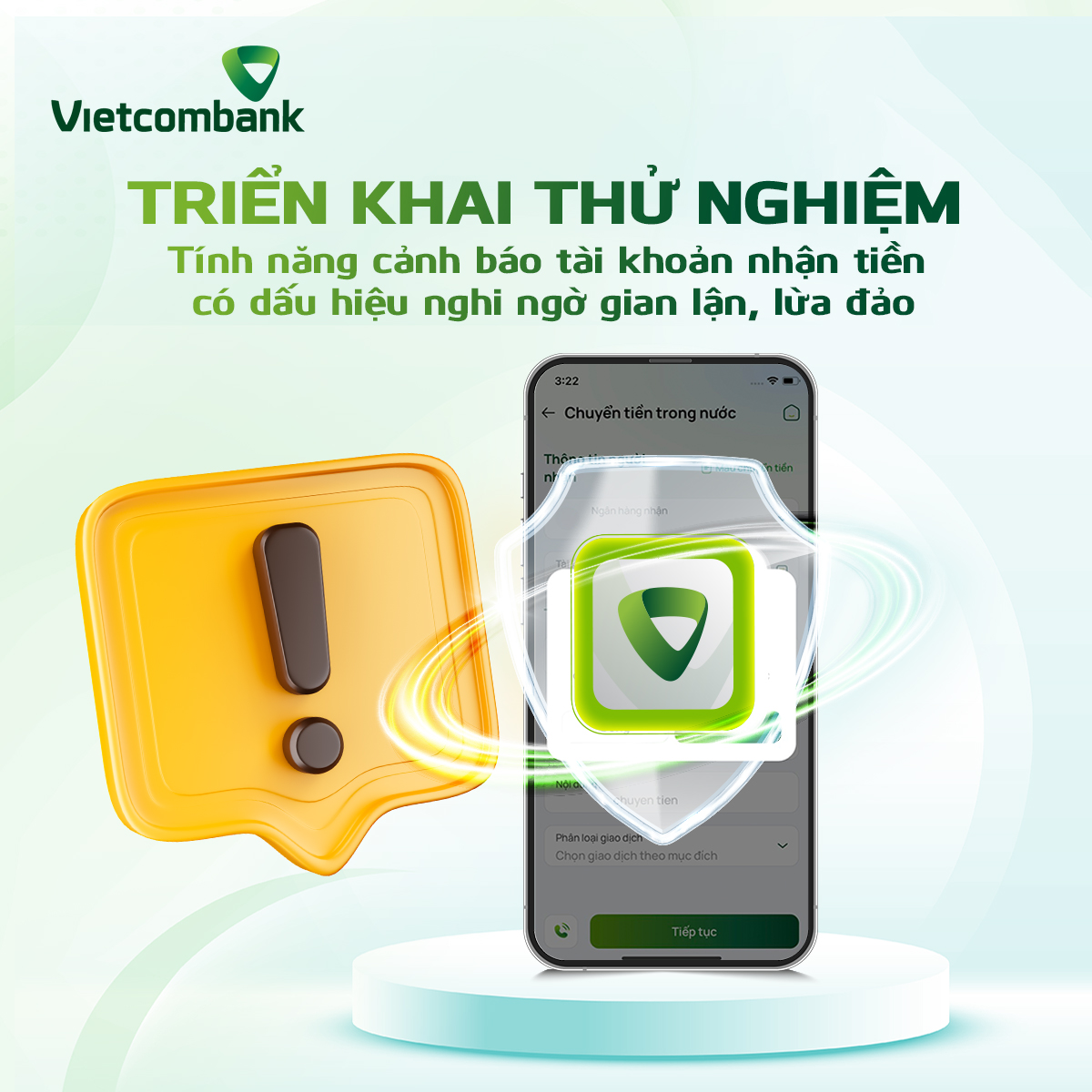 Ứng dụng ngân hàng Vietcombank có tính năng mới giúp phòng chống lừa đảo, người dùng nhớ kỹ- Ảnh 1.