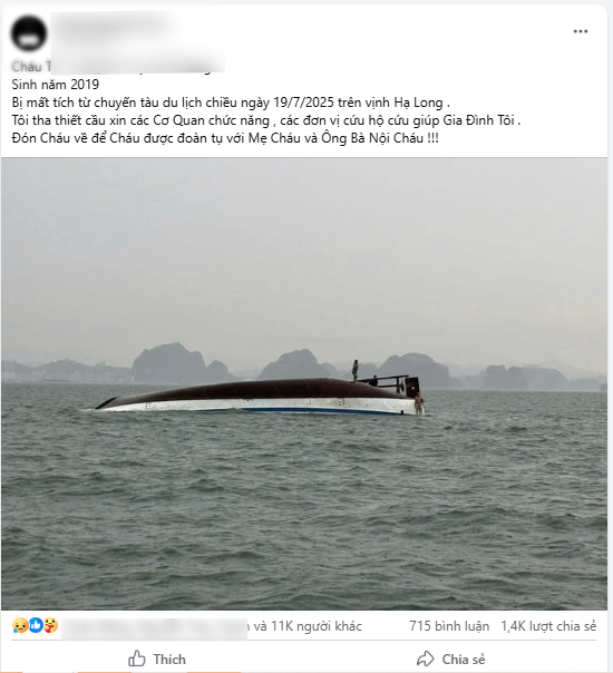 Tìm thấy thi thể bé trai gần đảo Ti Tốp: Cộng đồng mạng động viên gia đình, cầu mong là bé trai trong vụ lật tàu- Ảnh 1.