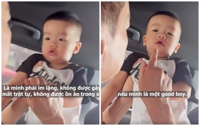 Quý tử của Quang Minh ngơ ngác vì bị ba “mắng”, sinh ra ở vạch đích nhưng không được cưng chiều- Ảnh 1.