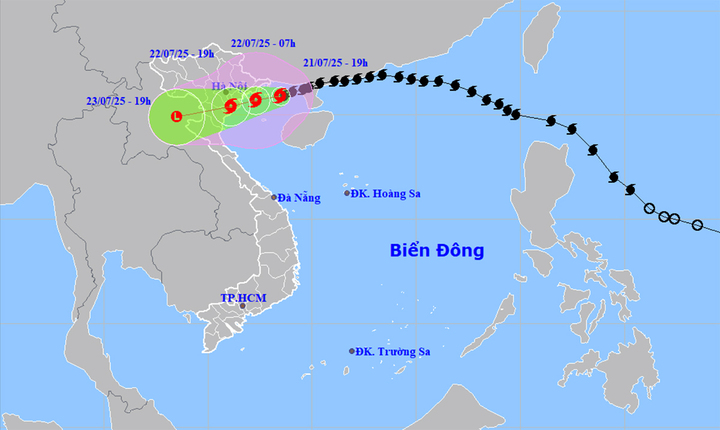 Trưa đến chiều mai, bão Wipha đổ bộ đất liền Hải Phòng - Thanh Hóa- Ảnh 1.