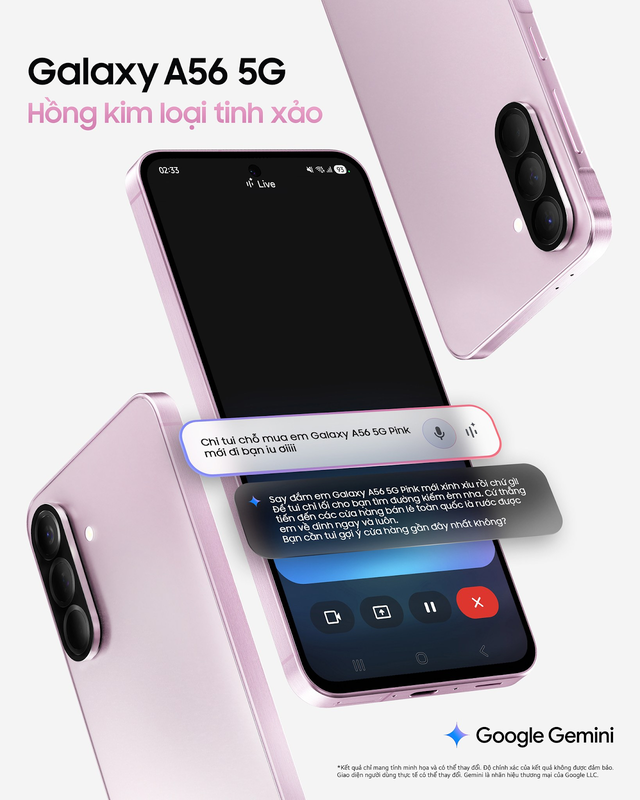 Galaxy A56 5G màu Hồng mới: Phép cộng hoàn hảo giữa thời trang và công nghệ- Ảnh 4. Galaxy A56 5G màu Hồng mới: Phép cộng hoàn hảo giữa thời trang và công nghệ- Ảnh 4.