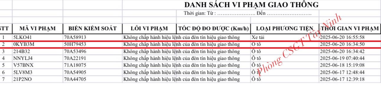 Danh sách xe biển số TP.HCM bị phạt nguội tại các tỉnh lân cận- Ảnh 2.