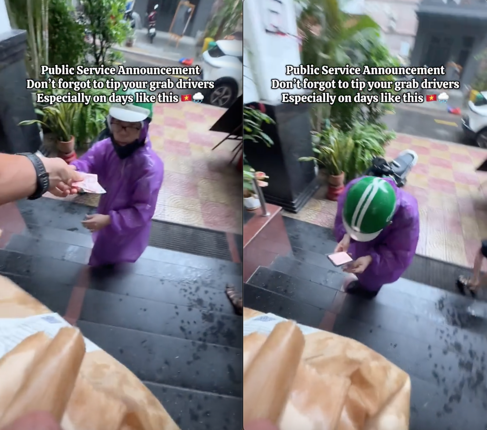 Thấy shipper lặn lội mưa gió mang đồ ăn cho mình, khách Tây làm ngay 1 hành động khiến dân mạng tấm tắc khen ngợi- Ảnh 2.