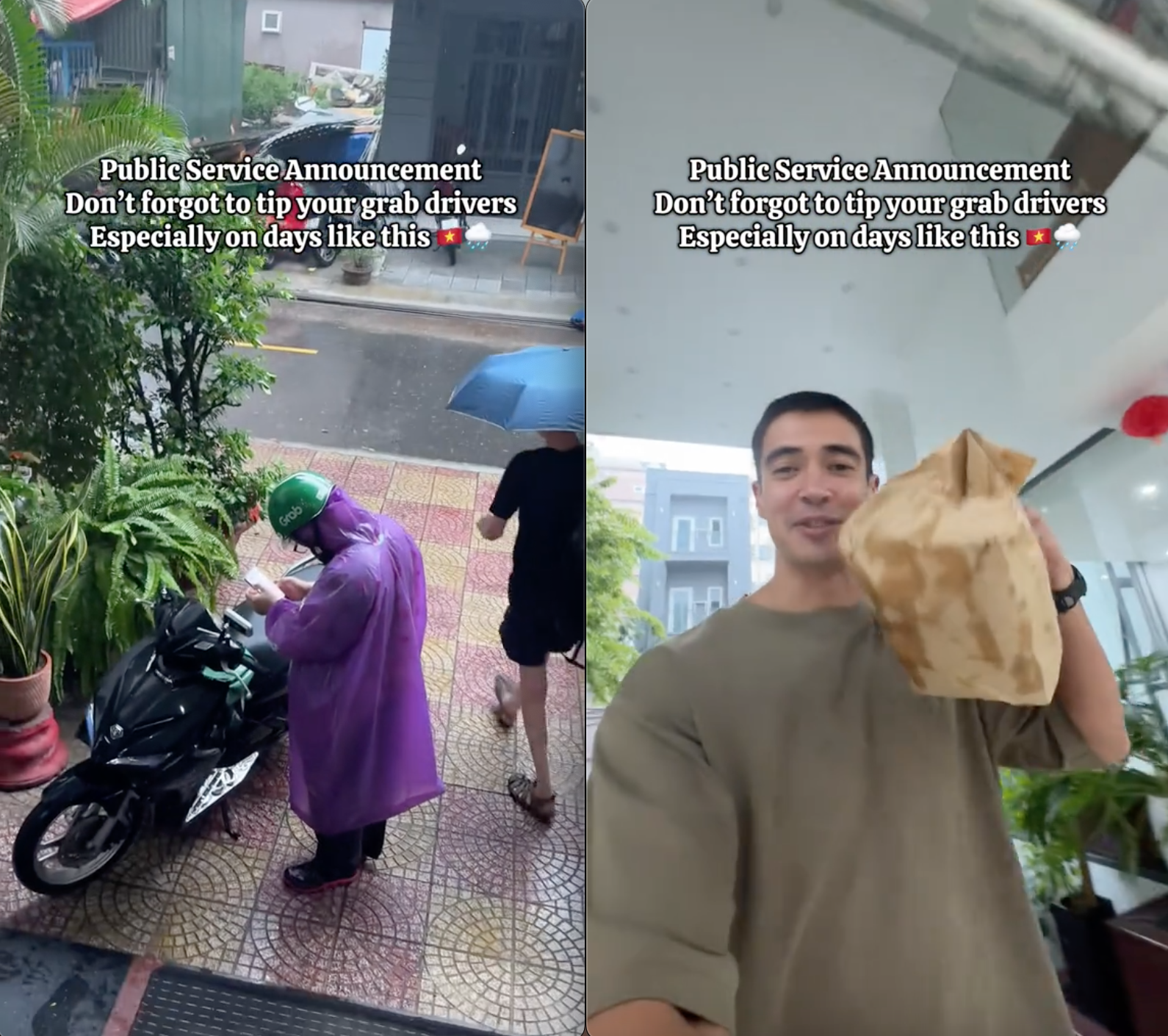 Thấy shipper lặn lội mưa gió mang đồ ăn cho mình, khách Tây làm ngay 1 hành động khiến dân mạng tấm tắc khen ngợi- Ảnh 3.
