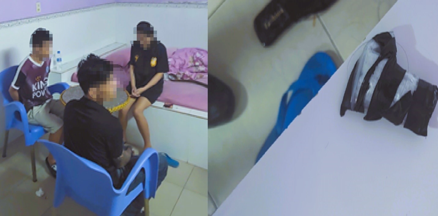 Phát hiện hành động mờ ám của cô gái 24 tuổi cùng với 2 người đàn ông trong nhà nghỉ- Ảnh 1.