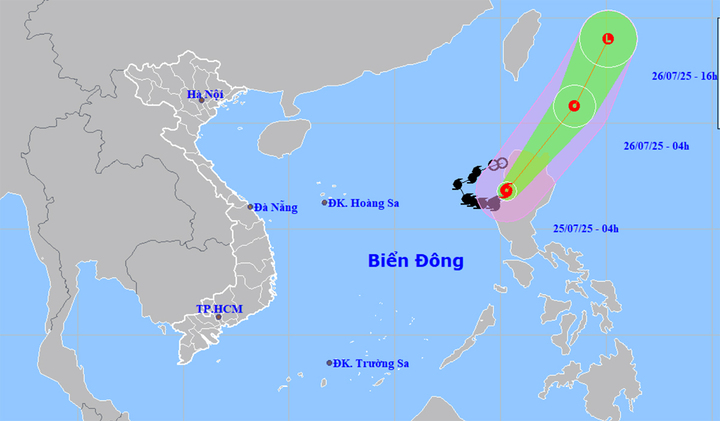 Bão số 4 Cỏ May đổ bộ đảo Luzon, Bắc và Trung Bộ nước ta sắp nắng nóng diện rộng- Ảnh 1.