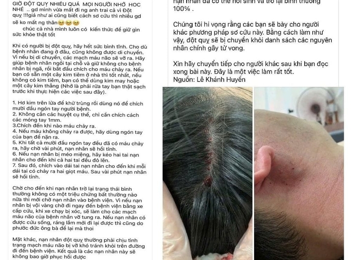 Chích máu đầu ngón tay cứu đột quỵ: Cứu…