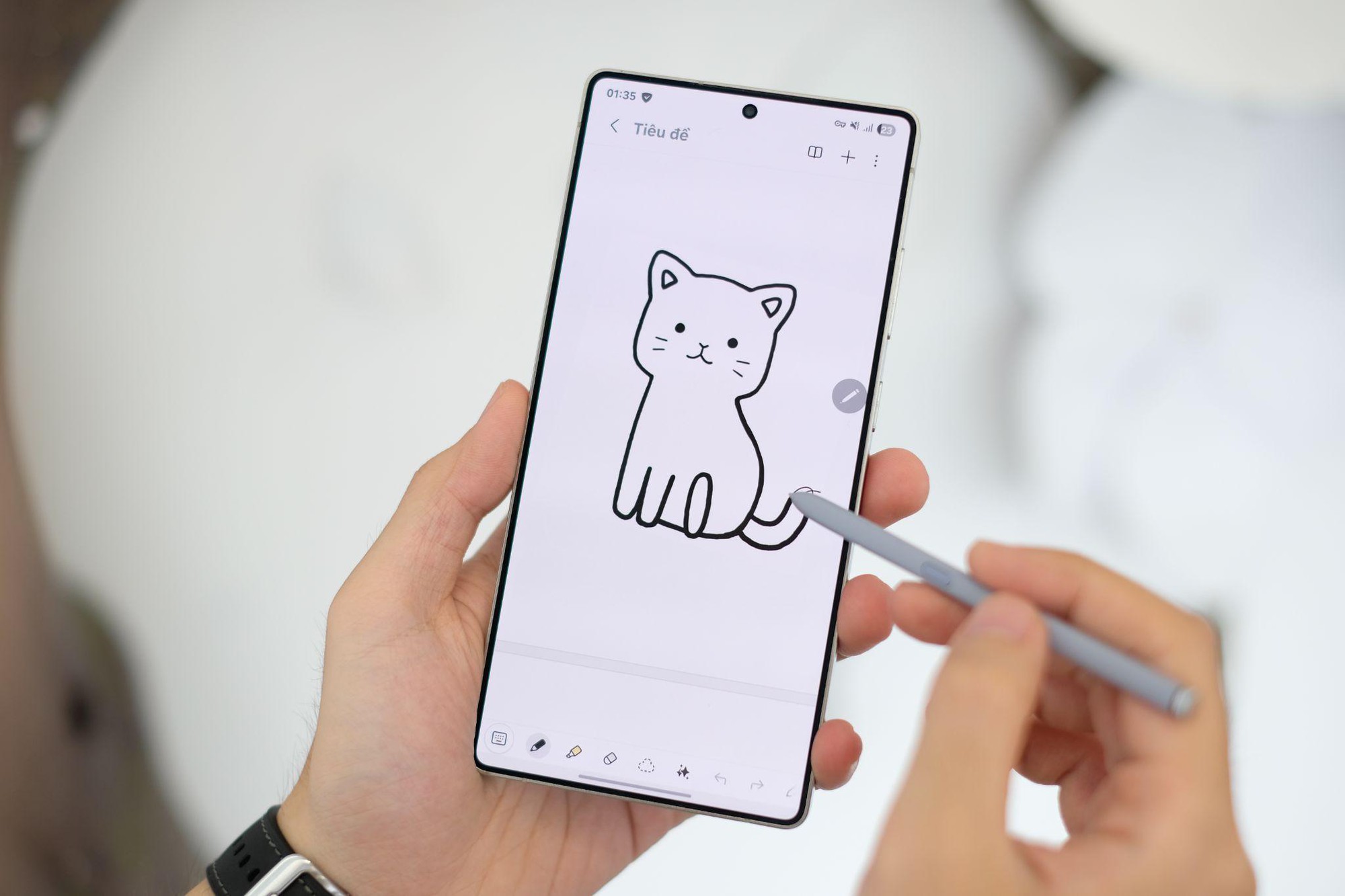 Không cần là họa sĩ, ai cũng tận dụng được bút S Pen trên Galaxy S25 Ultra nhờ Galaxy AI- Ảnh 1.