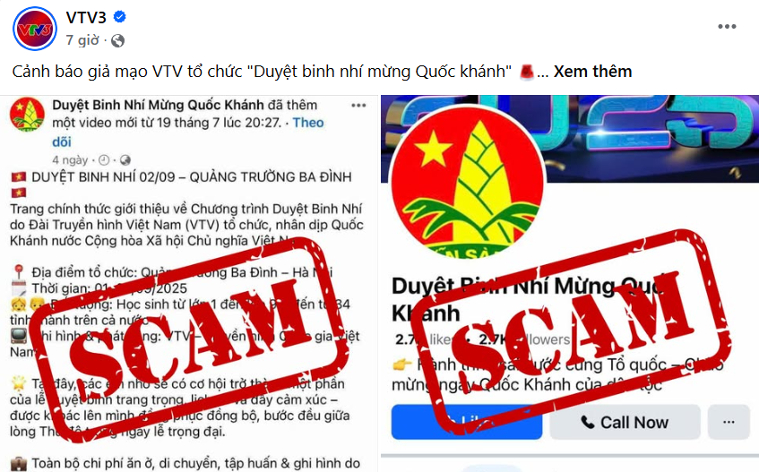 Xuất hiện chiêu trò lừa phụ huynh đăng ký “duyệt binh nhí”- Ảnh 1.