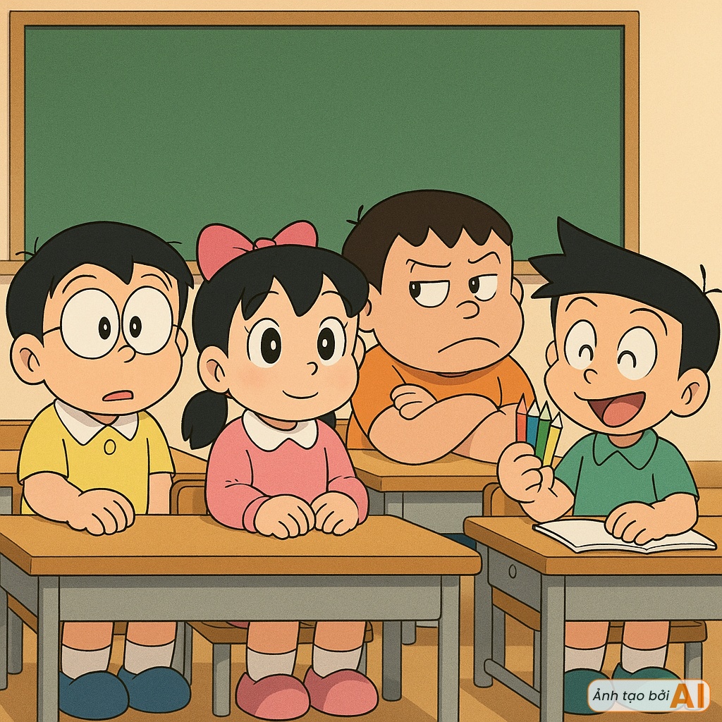 Mượn Doraemon "cỗ máy thời gian" xem thử ngày đầu tiên nhóm bạn Nobita - Shizuka đi học lớp 1, phụ huynh coi mà bồi hồi theo- Ảnh 5.