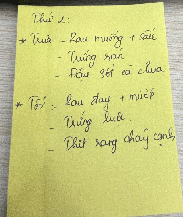 Vợ chồng Hà Nội chi 2 triệu tiền ăn/tháng: Tờ giấy note tiết lộ điều đáng nể!- Ảnh 1.