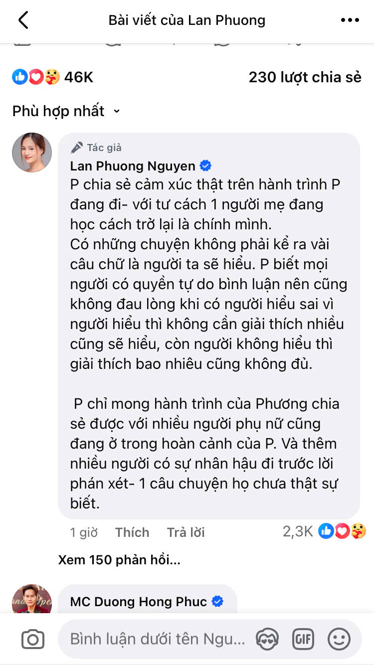 Lan Phương nói gì khi bị mỉa mai cố tình 