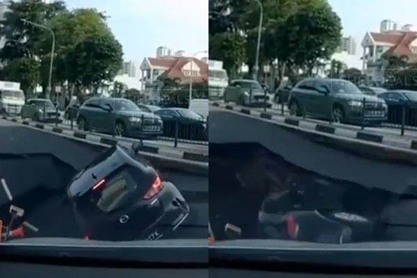 Mặt đường đột ngột 