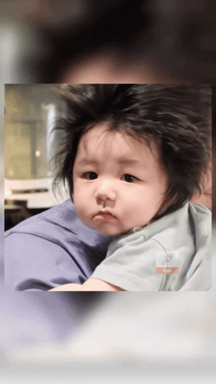 MXH phát cuồng vì bé Haru: 5 tháng tuổi siêu nhiều tóc, gương mặt 