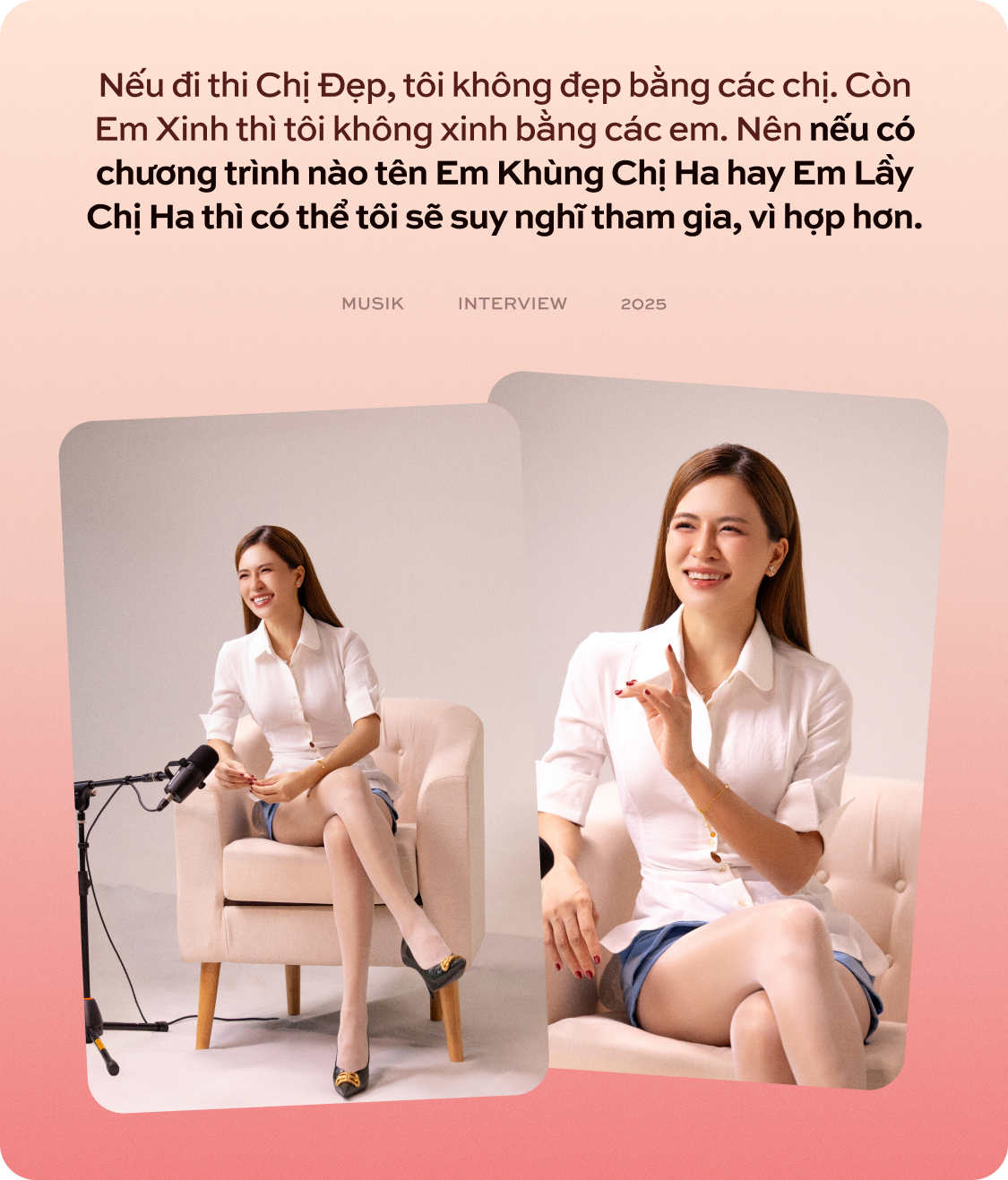 Hà Nhi: “Đi thi Chị Đẹp không đẹp bằng các chị, còn Em Xinh thì không xinh bằng các em. Show nào 'ố dề' thì hợp tôi hơn”- Ảnh 7.