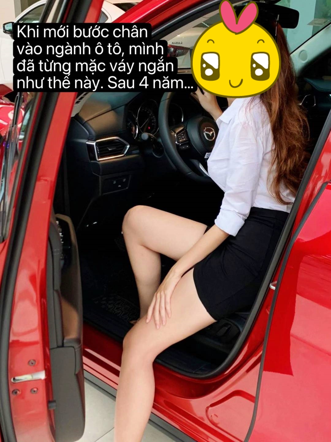 Sales nữ bán xe: Độ dài của chân váy thể hiện sự chuyên nghiệp và tôn trọng khách hàng?- Ảnh 1.