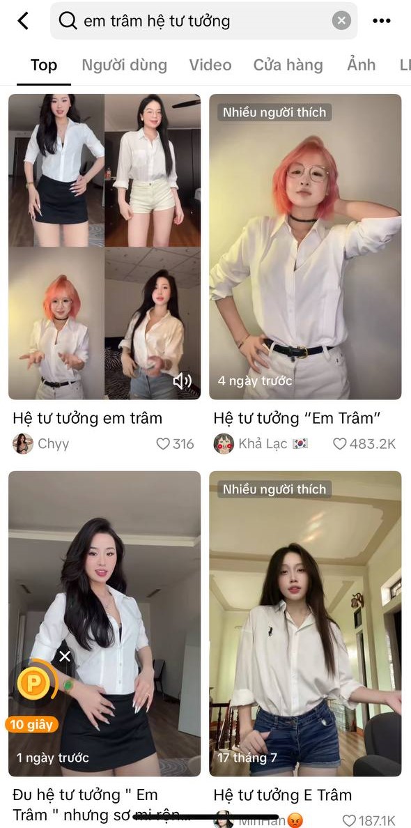 Hệ tư tưởng “Em Trâm” là ai mà chỉ cần mặc áo sơ mi trắng, đánh hông nhẹ cũng hút triệu view TikTok?- Ảnh 3.