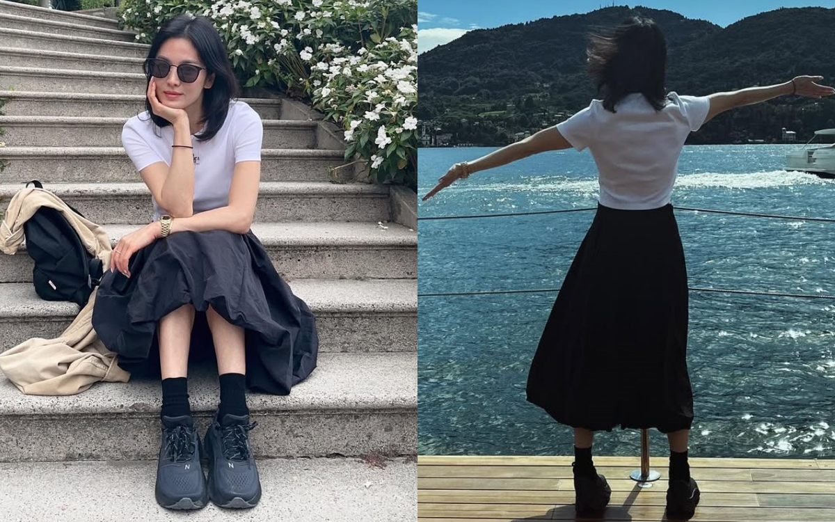 Son Ye Jin và Song Hye Kyo "hack tuổi" cực đỉnh khi cùng diện 1 kiểu chân váy- Ảnh 4.