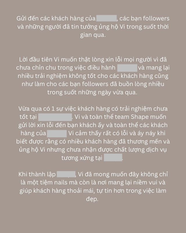 Tiệm nail của TikToker nổi tiếng bị 