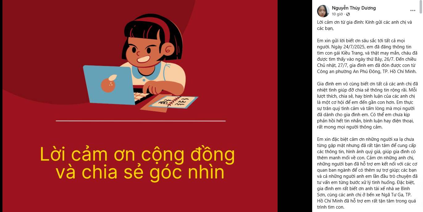 "Những điều không thể theo suy nghĩ của người lớn" - Lời cảnh tỉnh từ người mẹ của bé gái 13 tuổi "mất tích"- Ảnh 2.