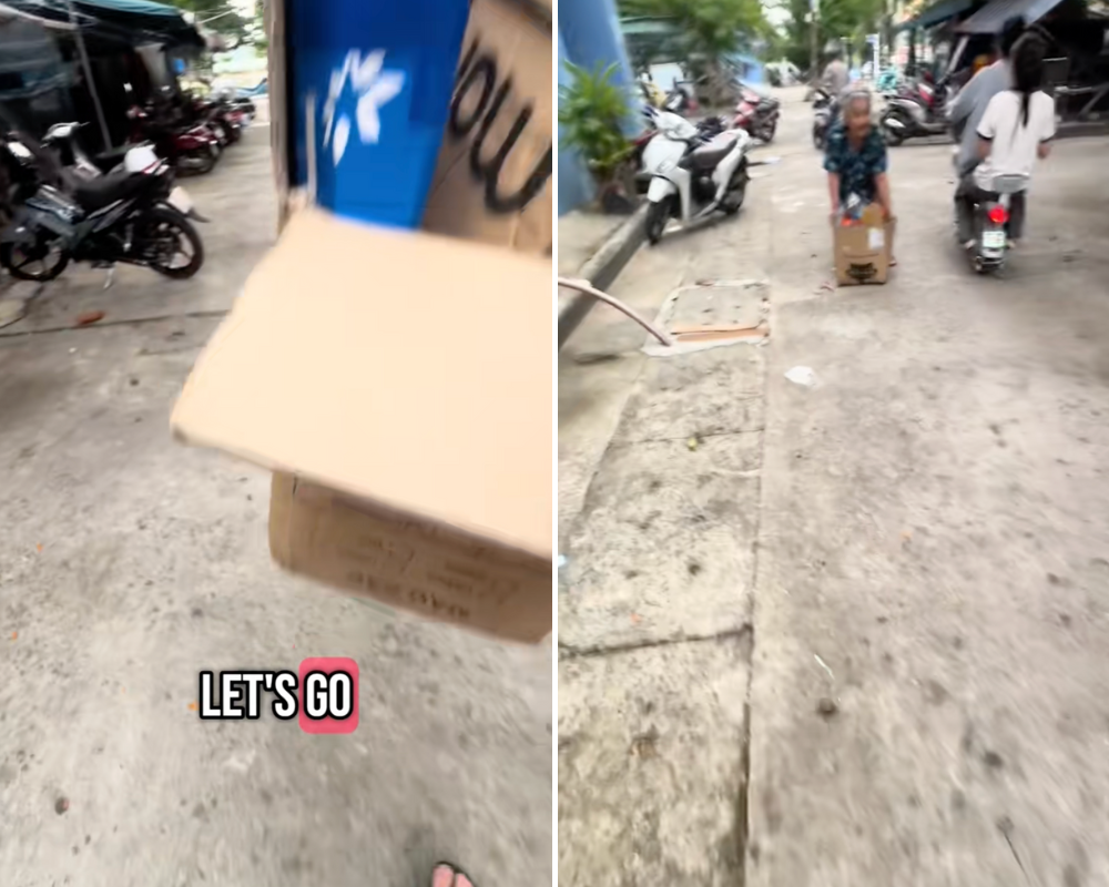 Giúp bà cụ xách 2 chiếc thùng, khách Tây bị hỏi một câu “rất Việt Nam” khiến dân mạng đồng cảm- Ảnh 3.