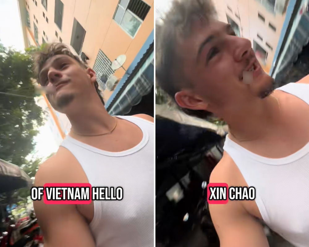 Giúp bà cụ xách 2 chiếc thùng, khách Tây bị hỏi một câu “rất Việt Nam” khiến dân mạng đồng cảm- Ảnh 1.