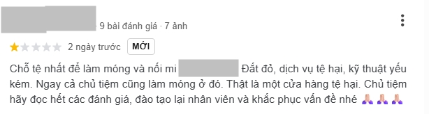 Tiệm nail của TikToker nổi tiếng bị 