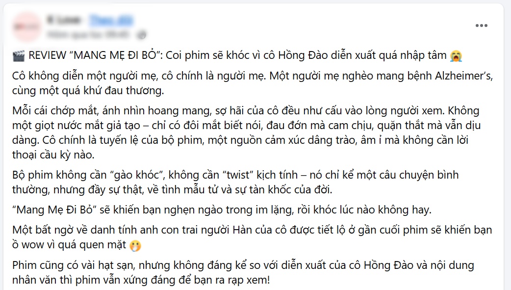 MXH tranh cãi không dứt vì phim Việt top 1 phòng vé: Người khóc đến “váng đầu”, người xem xong uất ức cả đêm- Ảnh 3.