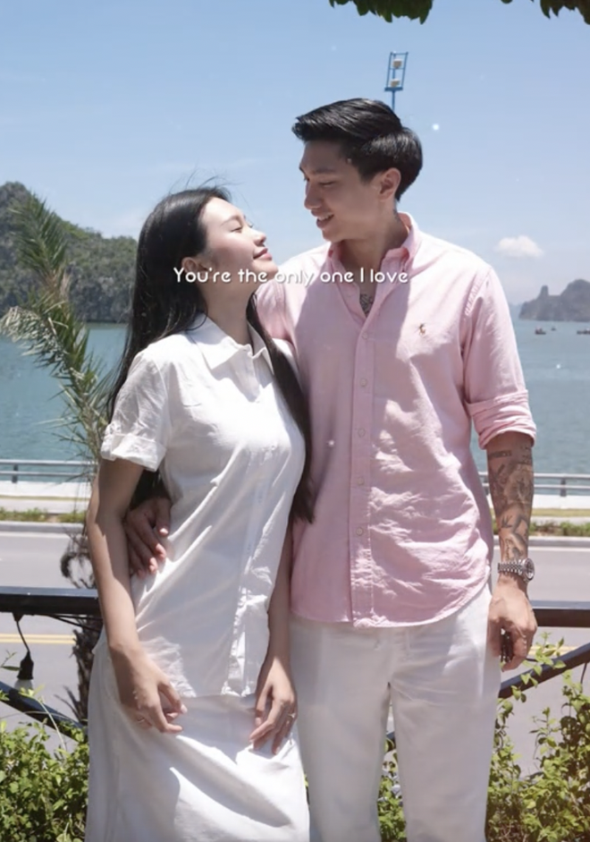 Đoàn Văn Hậu tung loạt ảnh thân mật bên vợ, sắc vóc Top 10 Hoa hậu Doãn Hải My chiếm trọn spotlight- Ảnh 6.